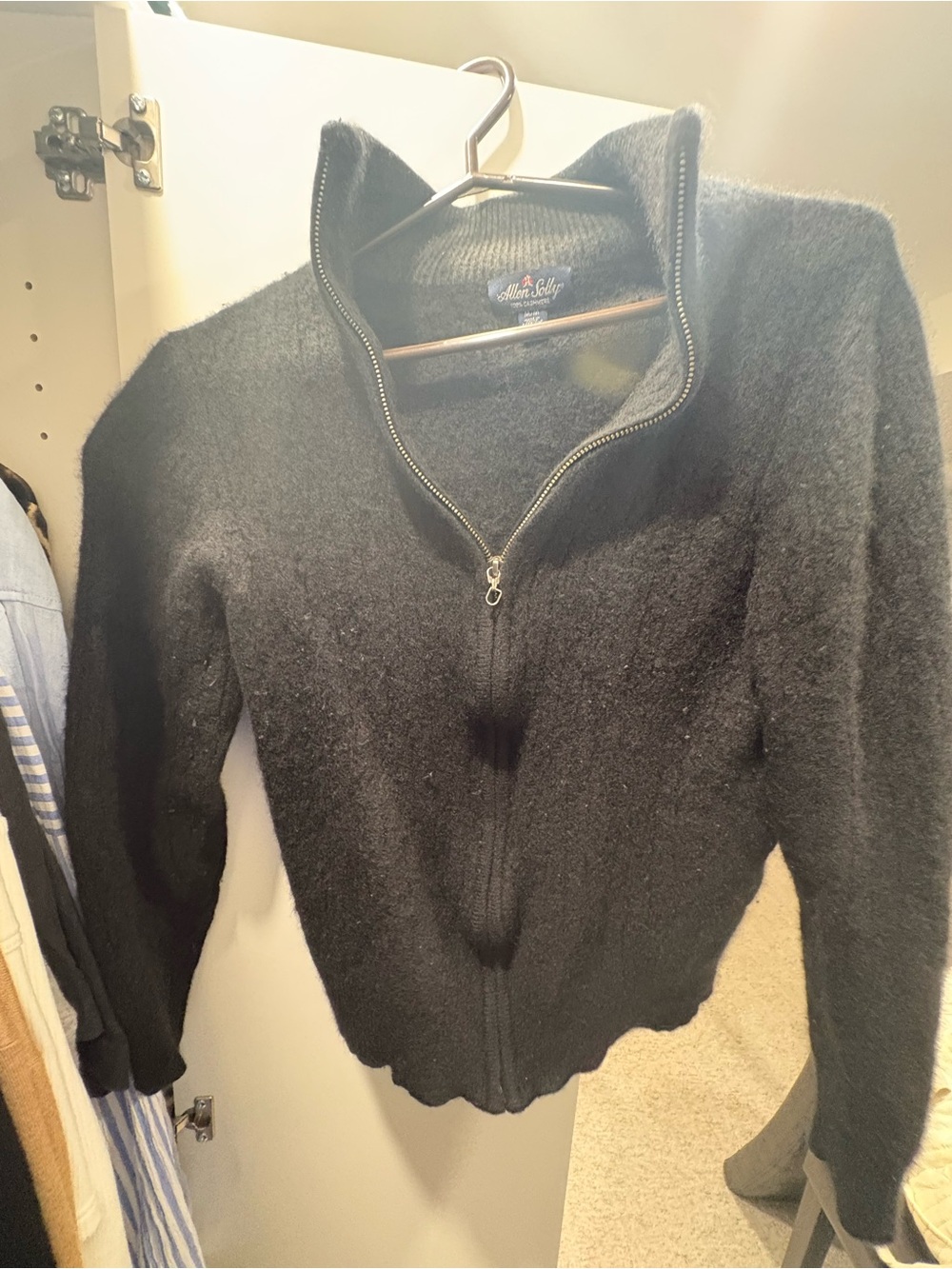 Allen Solly Black Full-Zip Women's Cardigan